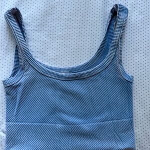 Nikibiki Blue Ribbed Tank